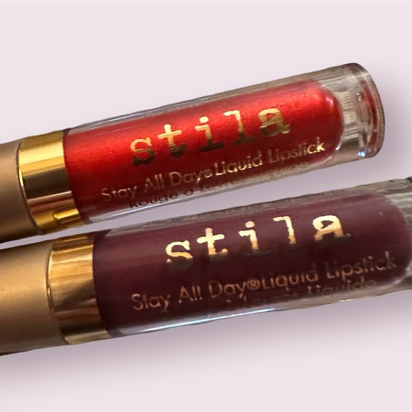 NEW Set of 2 Stila Stay All Day Liquid Lipstick 1.5 mL each: Chianti & Beso - Picture 1 of 5